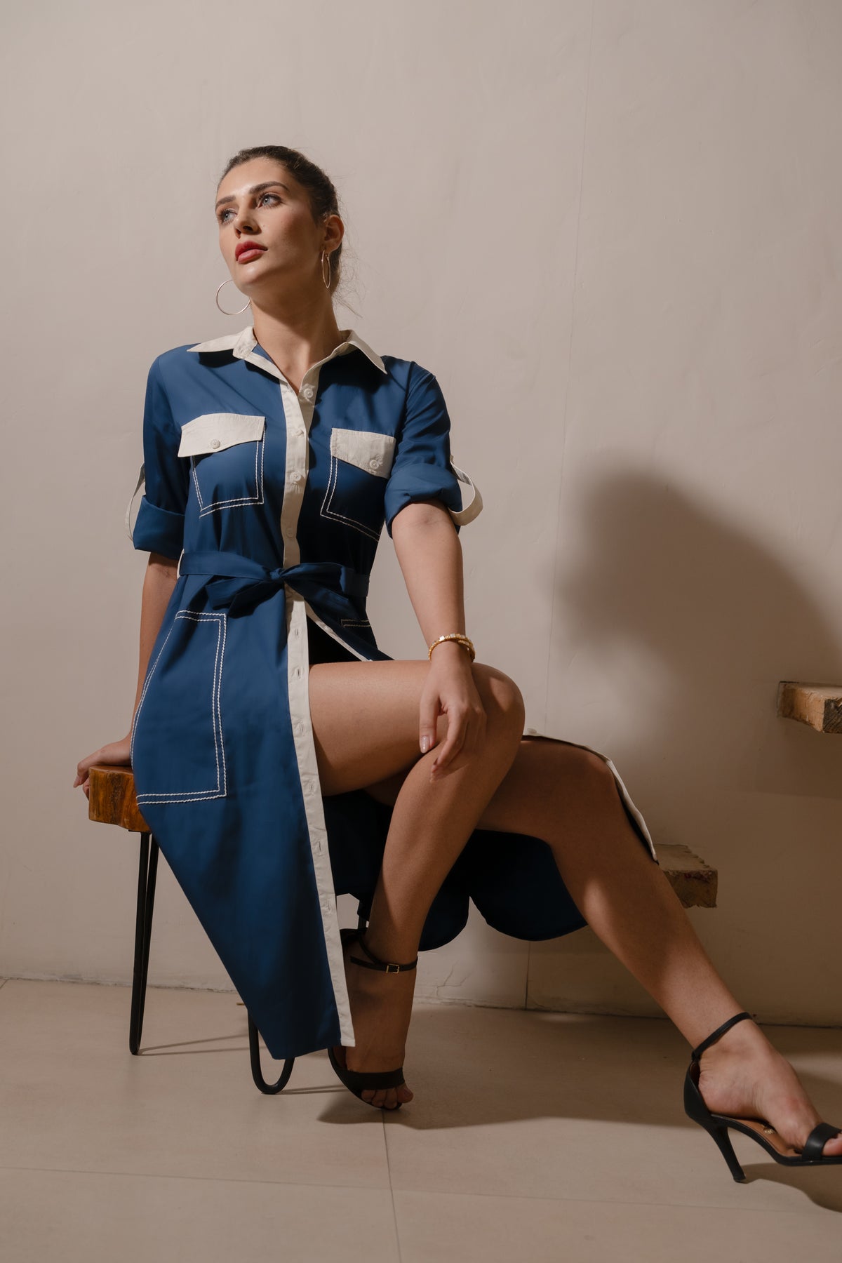 Navy Utility Classic Dress