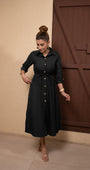 Black Trench Poise Dress
