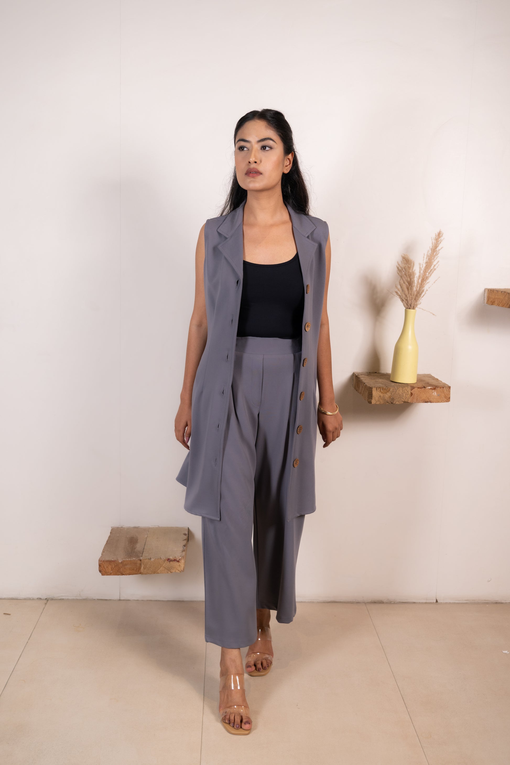 Grey Infinity Trousers Co-ord Set