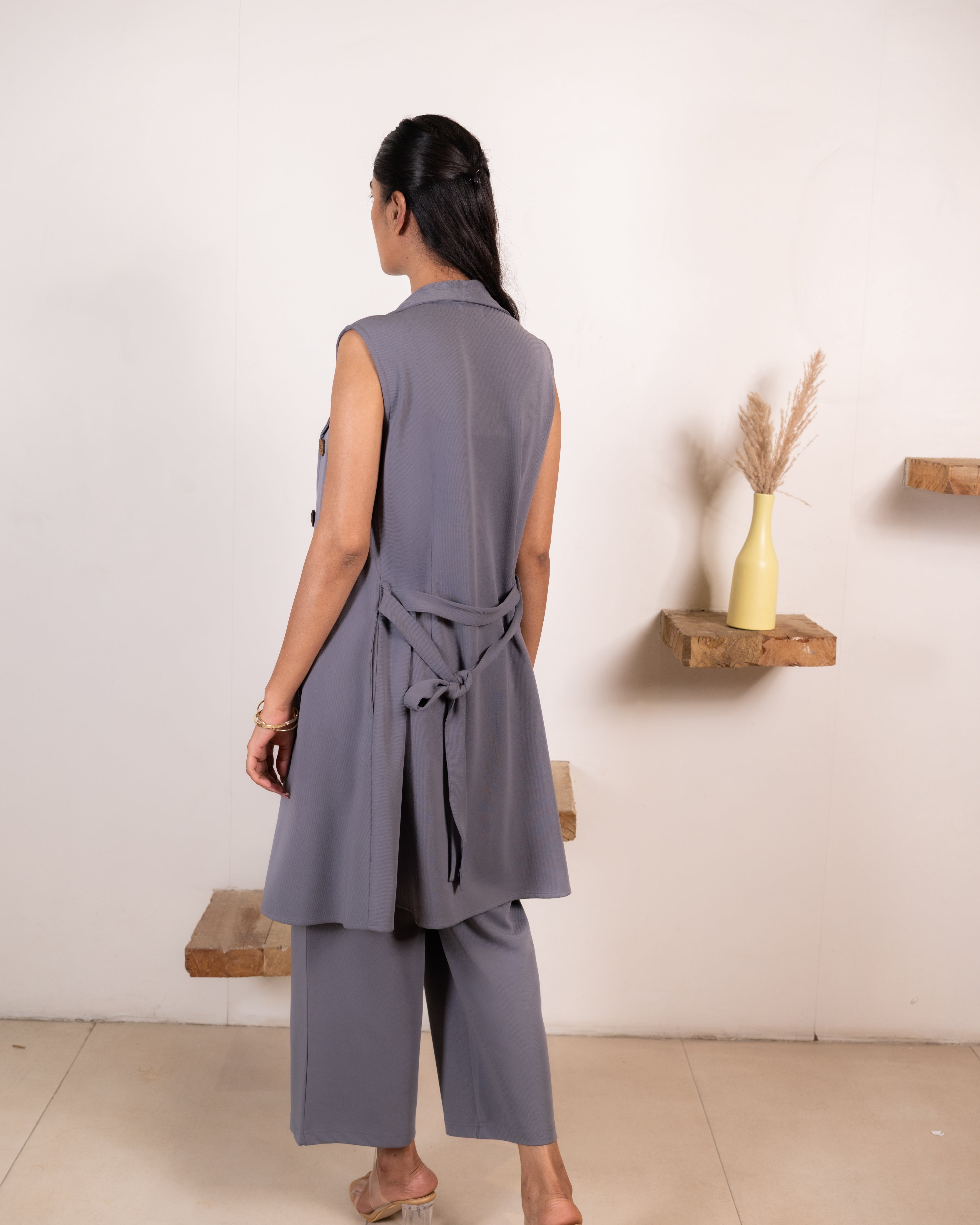 Grey Infinity Trousers Co-ord Set