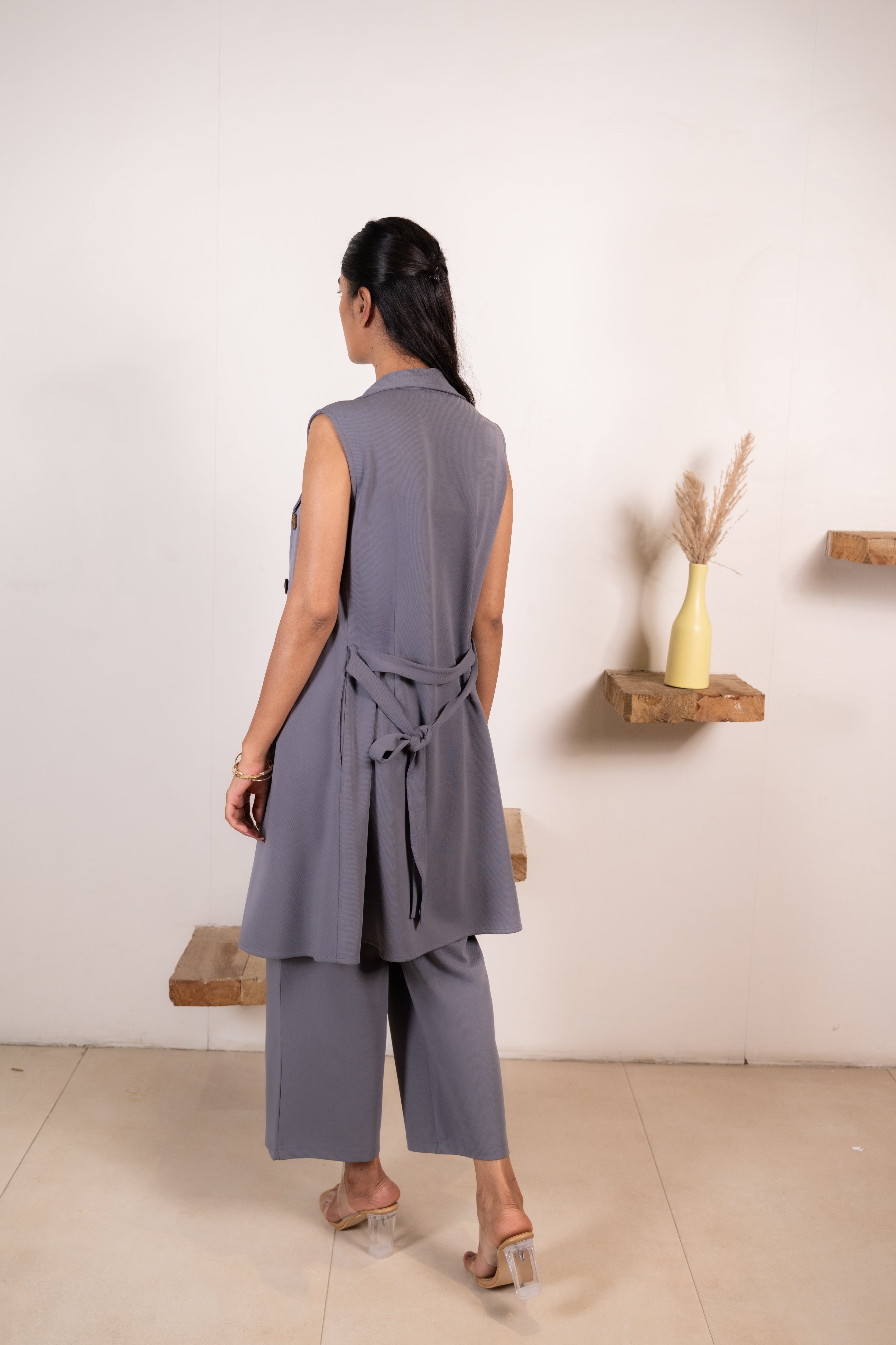 Grey Infinity Trousers Co-ord Set
