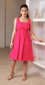 Magenta Square Bloom Dress