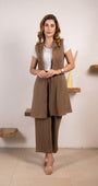 Brown Infinity Trousers Co-ord Set