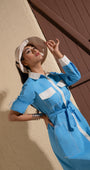 Blue Utility Classic Dress