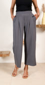 Grey Infinity Pleated Trousers