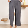 Grey Infinity Pleated Trousers