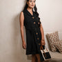 Black Infinity Blazer Dress