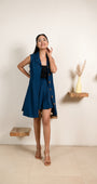 Electric Blue Infinity Skirt Co-ord Set