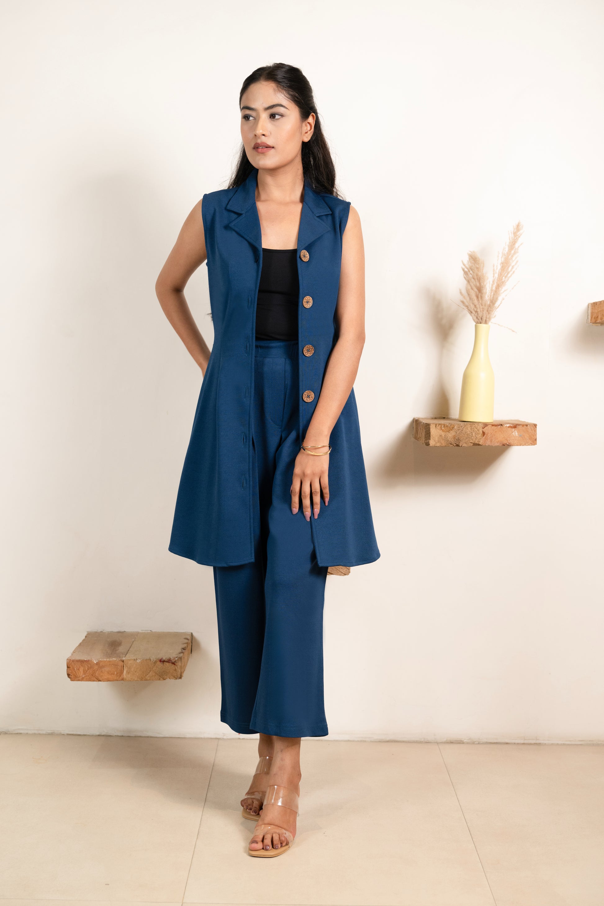 Electric Blue Infinity Trousers Co-ord Set