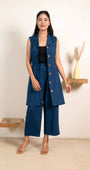 Electric Blue Infinity Trousers Co-ord Set