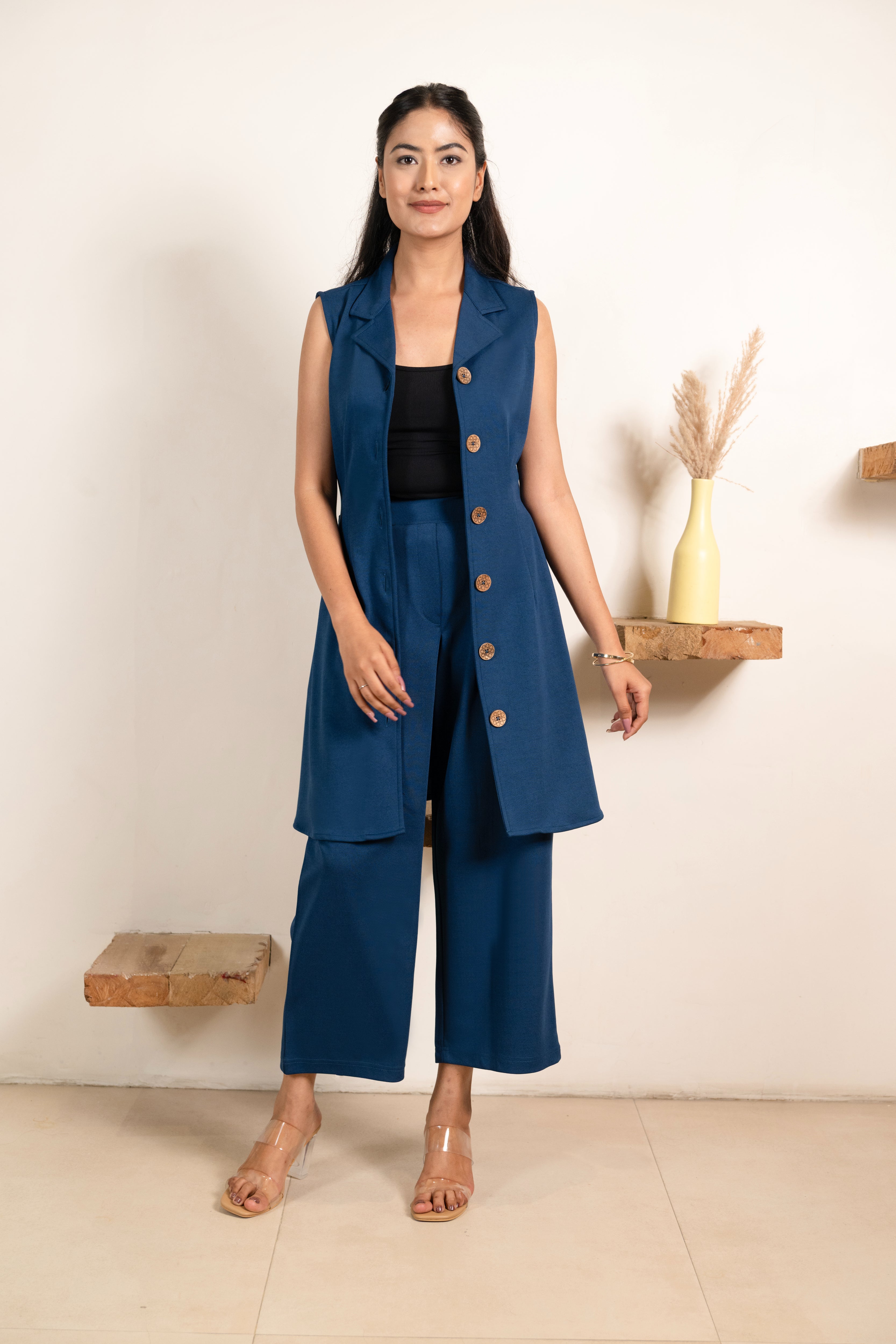 Electric Blue Infinity Trousers Co-ord Set