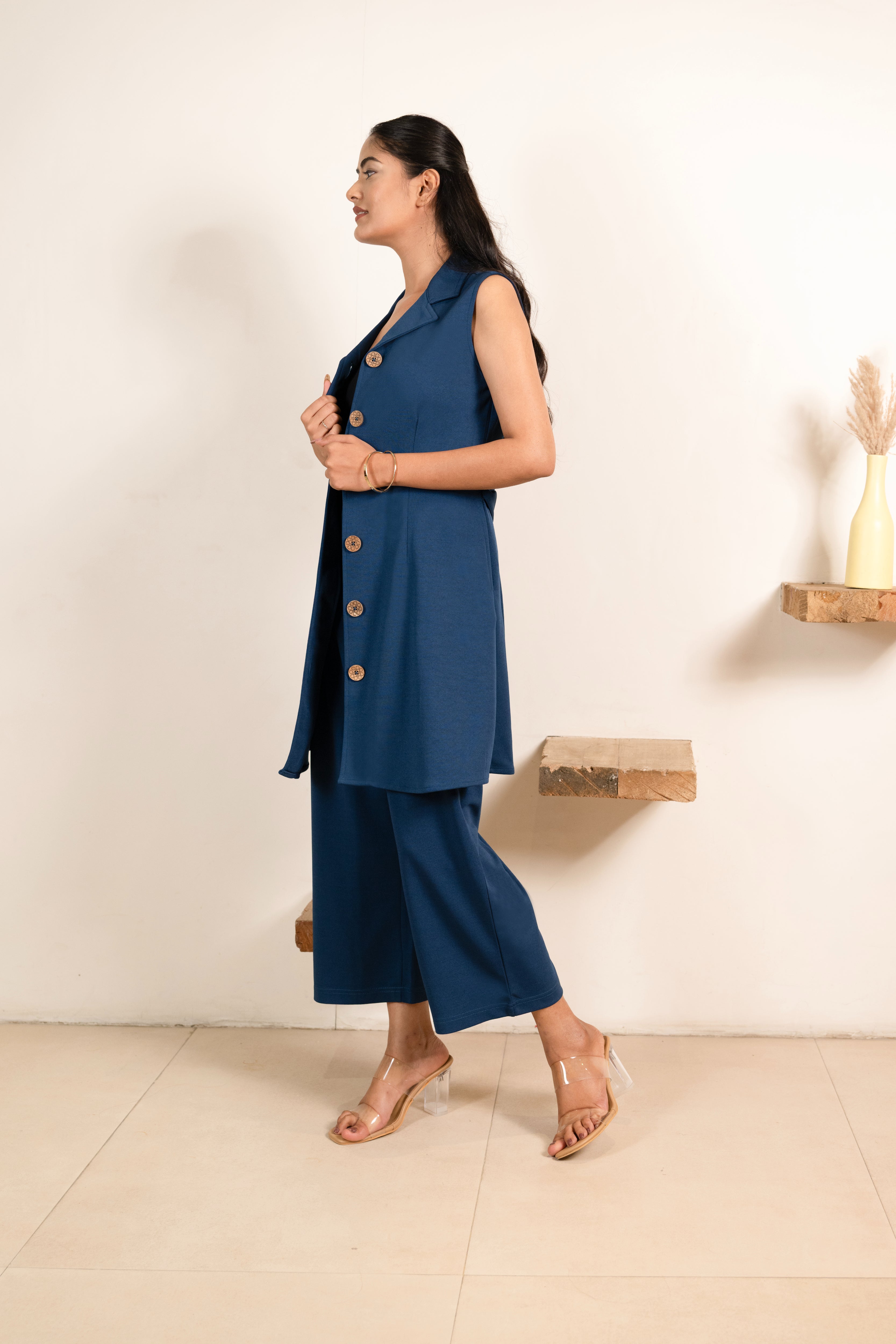 Electric Blue Infinity Trousers Co-ord Set