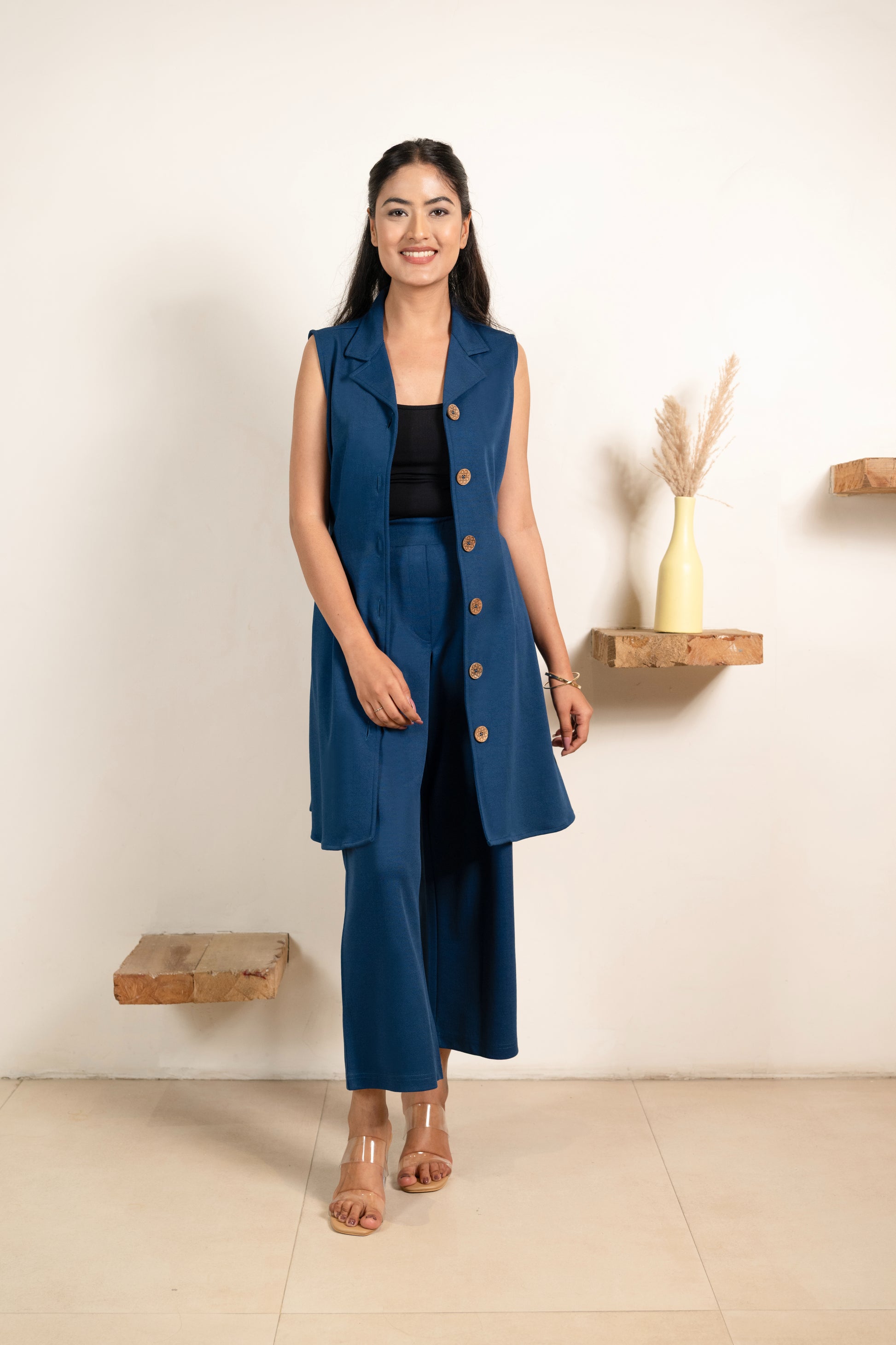 Electric Blue Infinity Trousers Co-ord Set