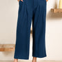 Electric Blue Infinity Pleated Trousers