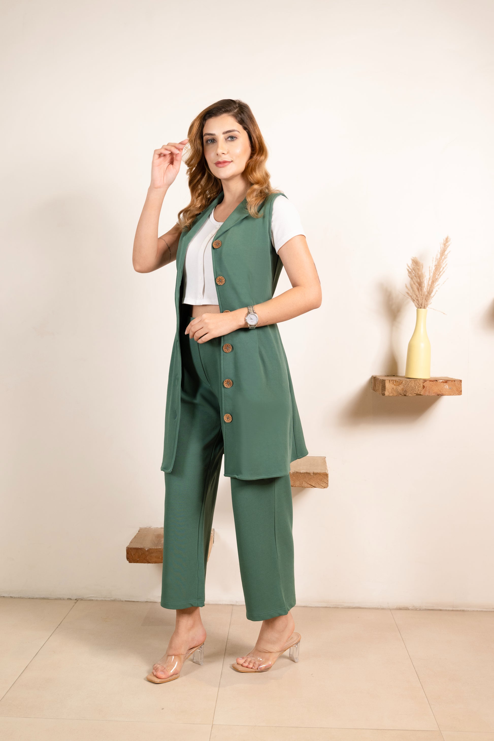 Mint Infinity Trousers Co-ord Set