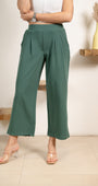 Mint Infinity Pleated Trousers