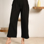 Black Infinity Pleated Trousers