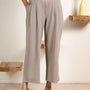 Light Grey Infinity Pleated Trousers
