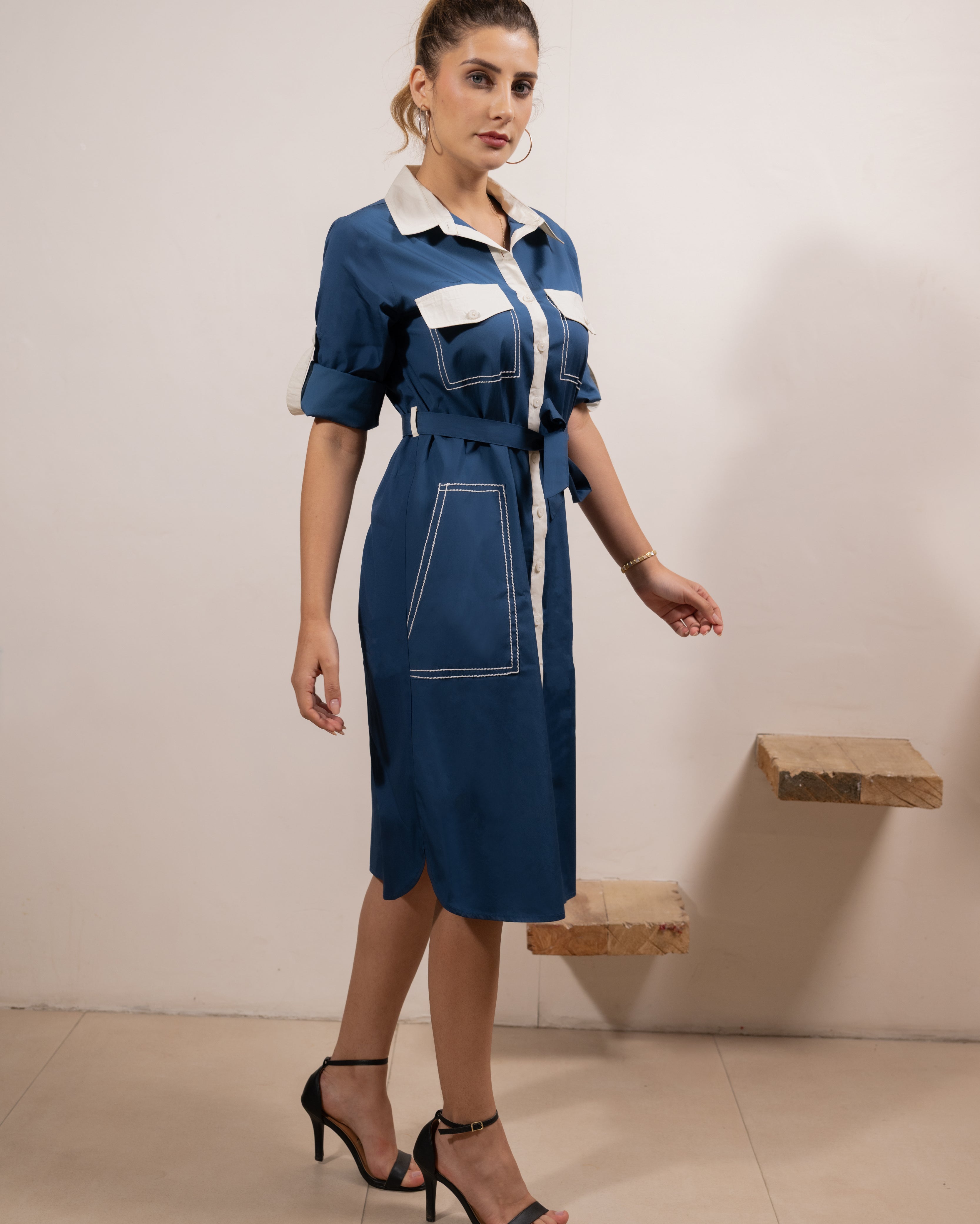 Navy Utility Classic Dress
