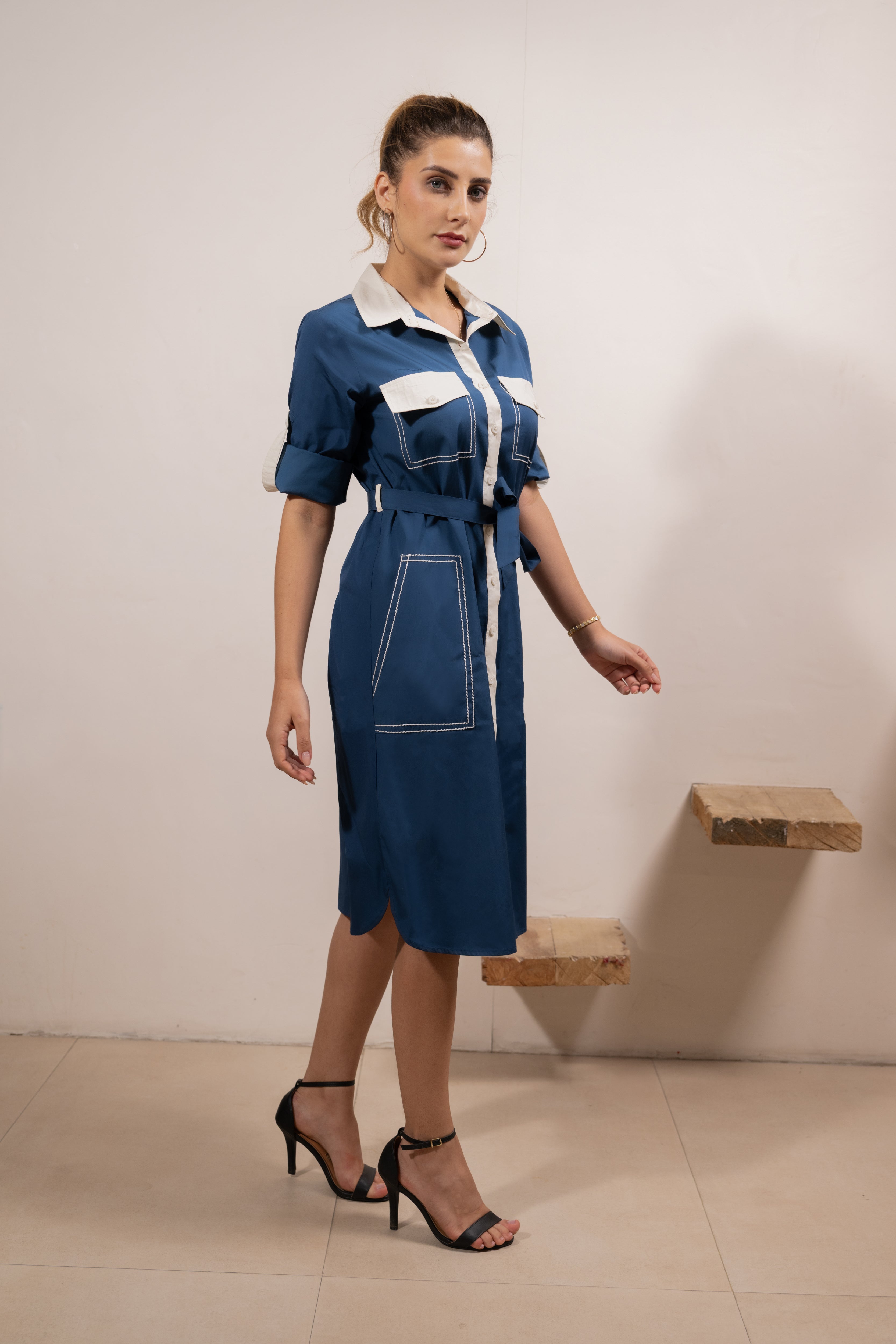 Navy Utility Classic Dress