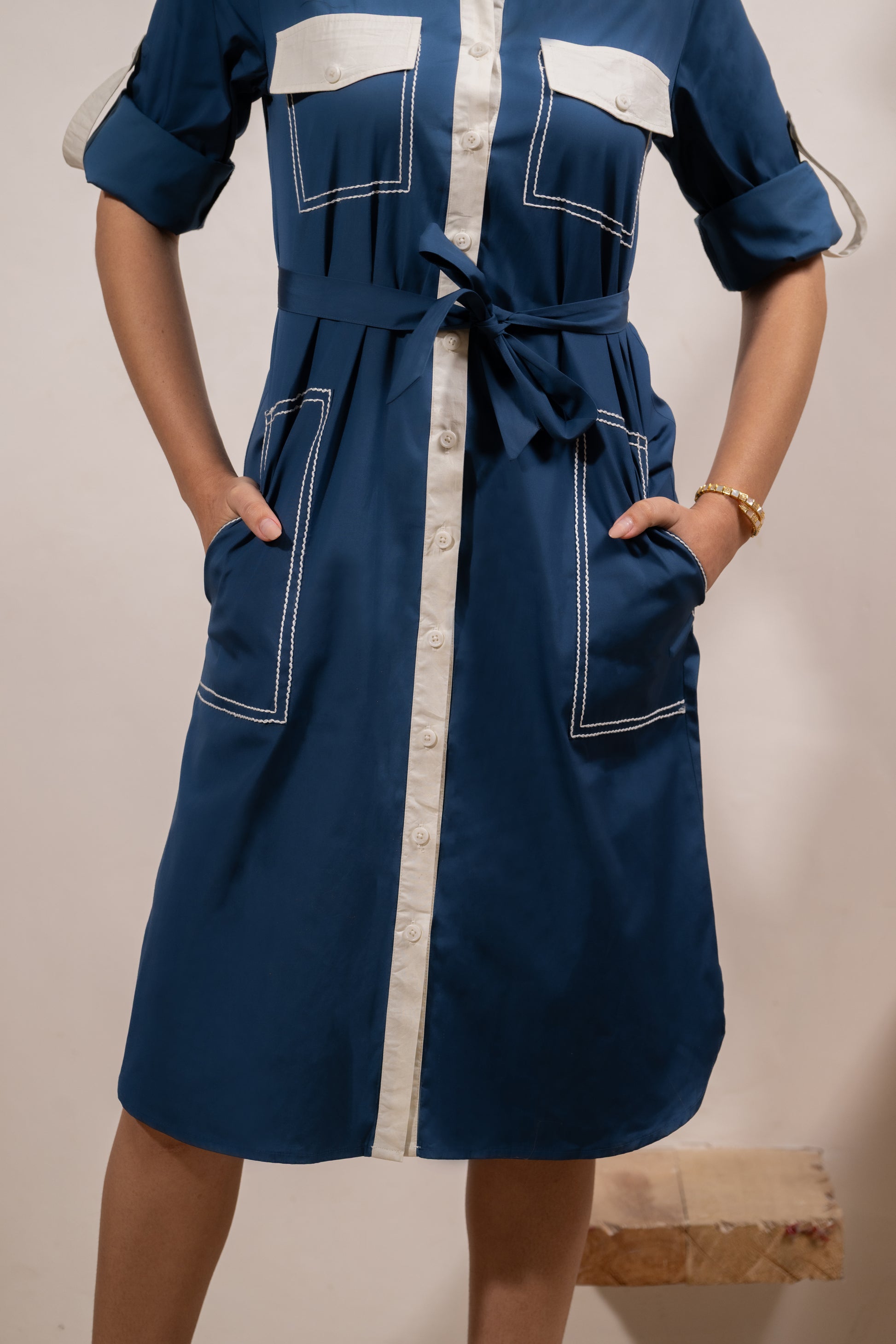 Navy Utility Classic Dress