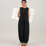Black Meteor Drape Co-ord Set