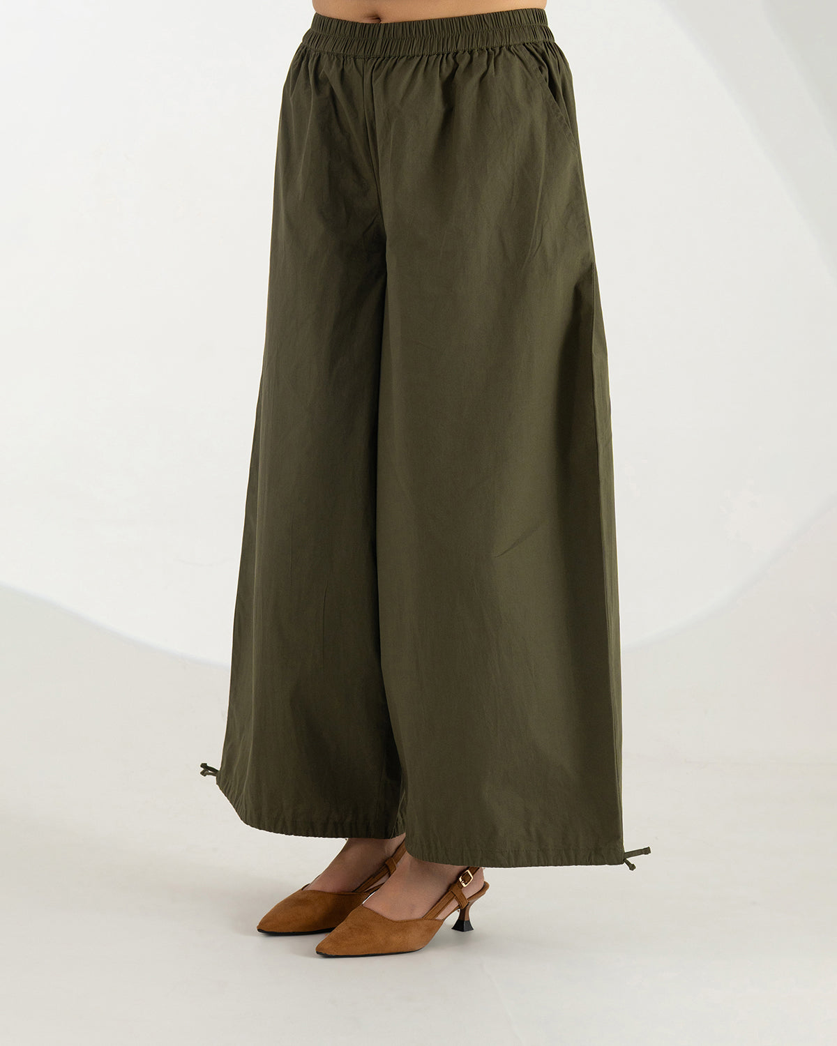 Olive Switch Balloon Pants | 2-in-1 Convertible Pants