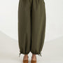 Olive Switch Balloon Pants | 2-in-1 Convertible Pants