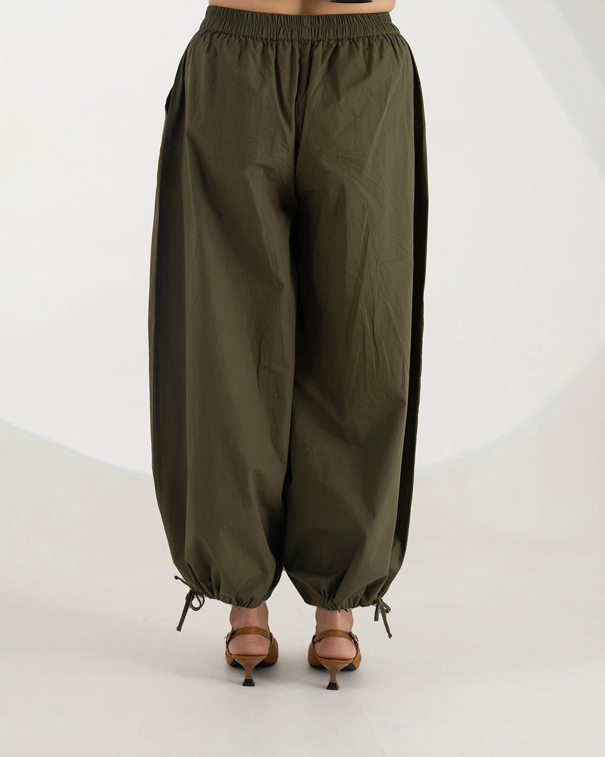 Olive Switch Balloon Pants | 2-in-1 Convertible Pants