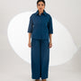 Navy Celeste Weave Co-ord Set