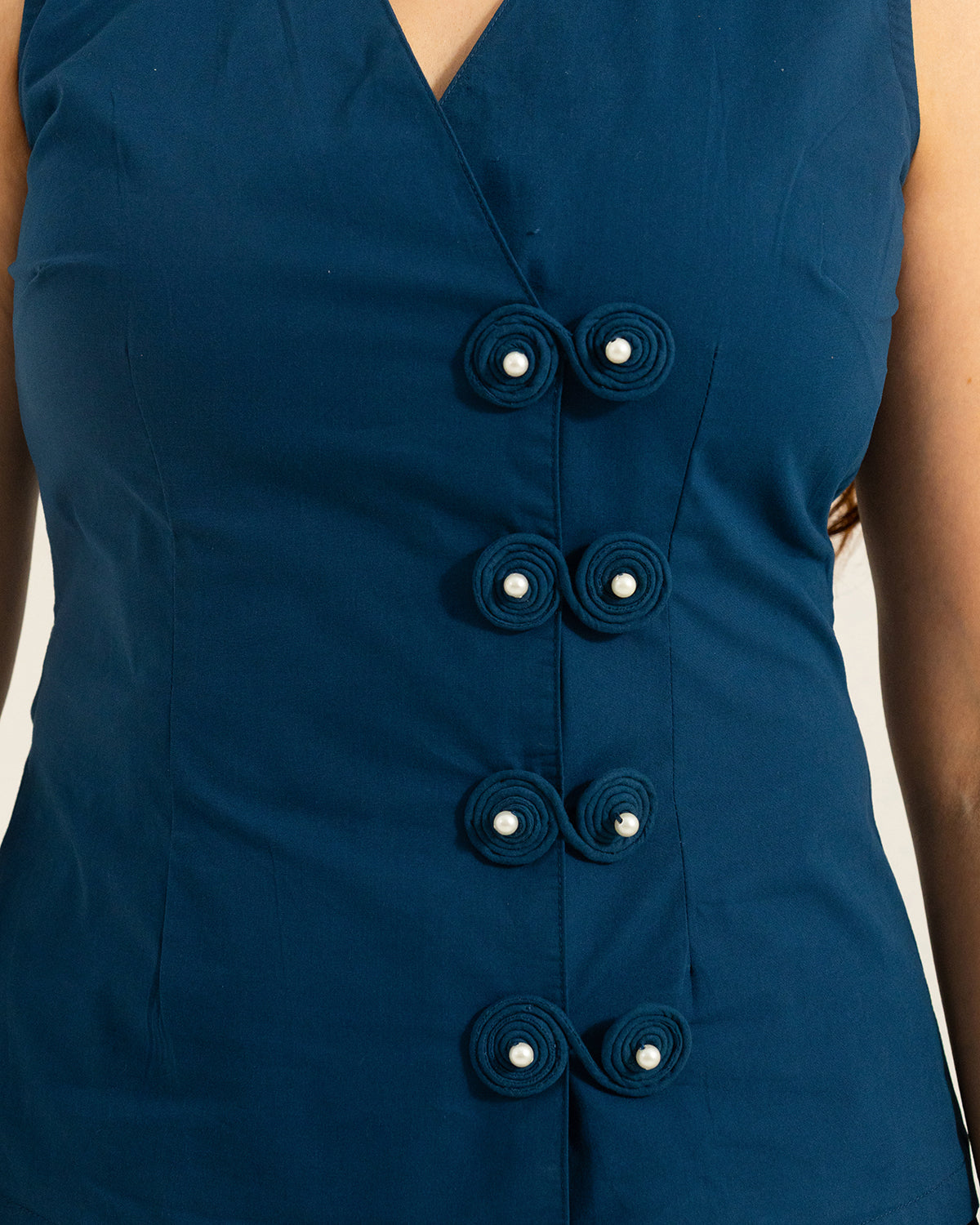 Navy Orion Wrap Co-ord Set