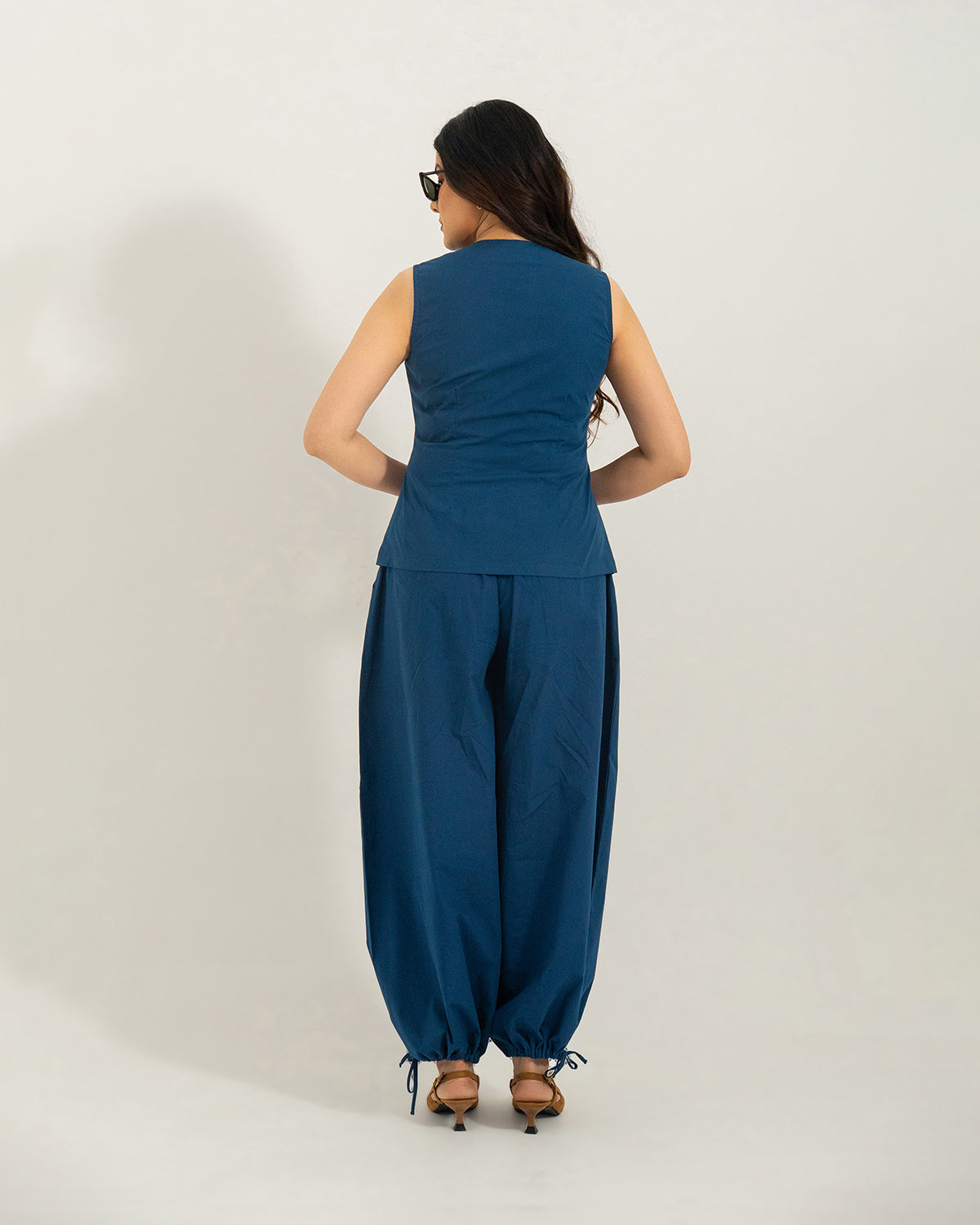 Navy Orion Wrap Co-ord Set