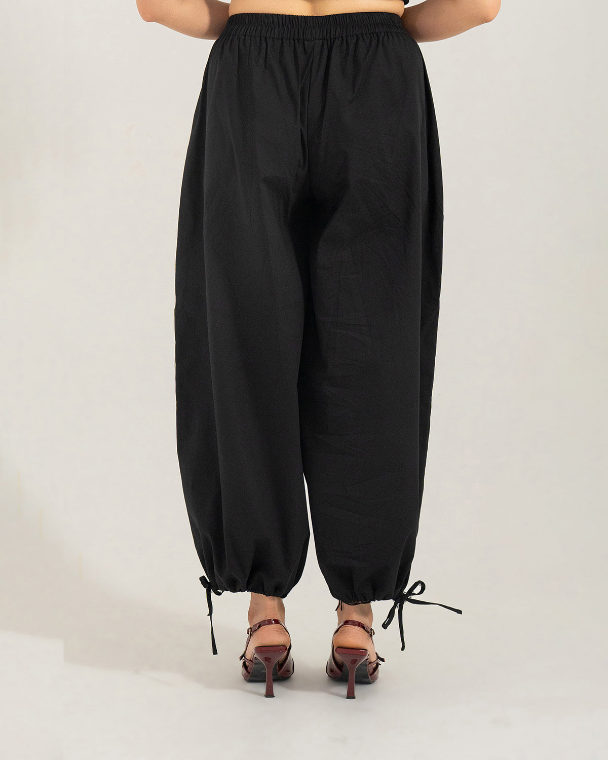 Black Switch Balloon Pants | 2-in-1 Convertible Pants