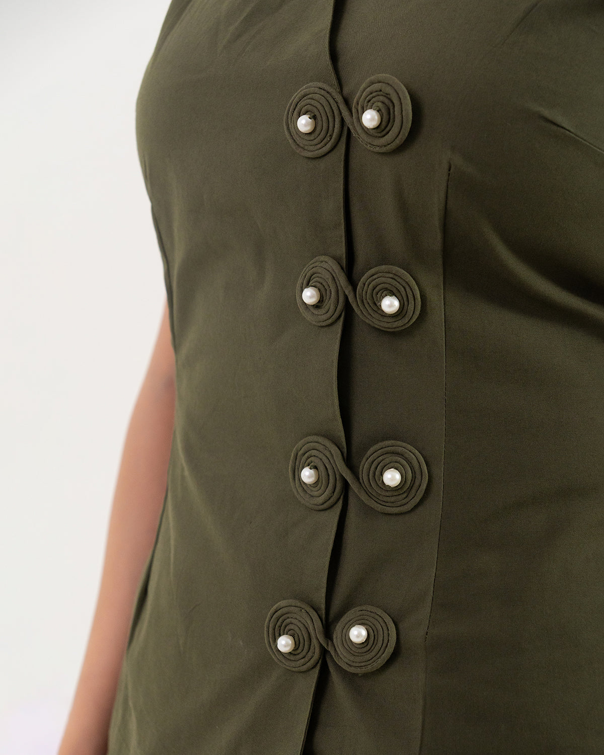 Olive & Black Orion Wrap Co-ord Set
