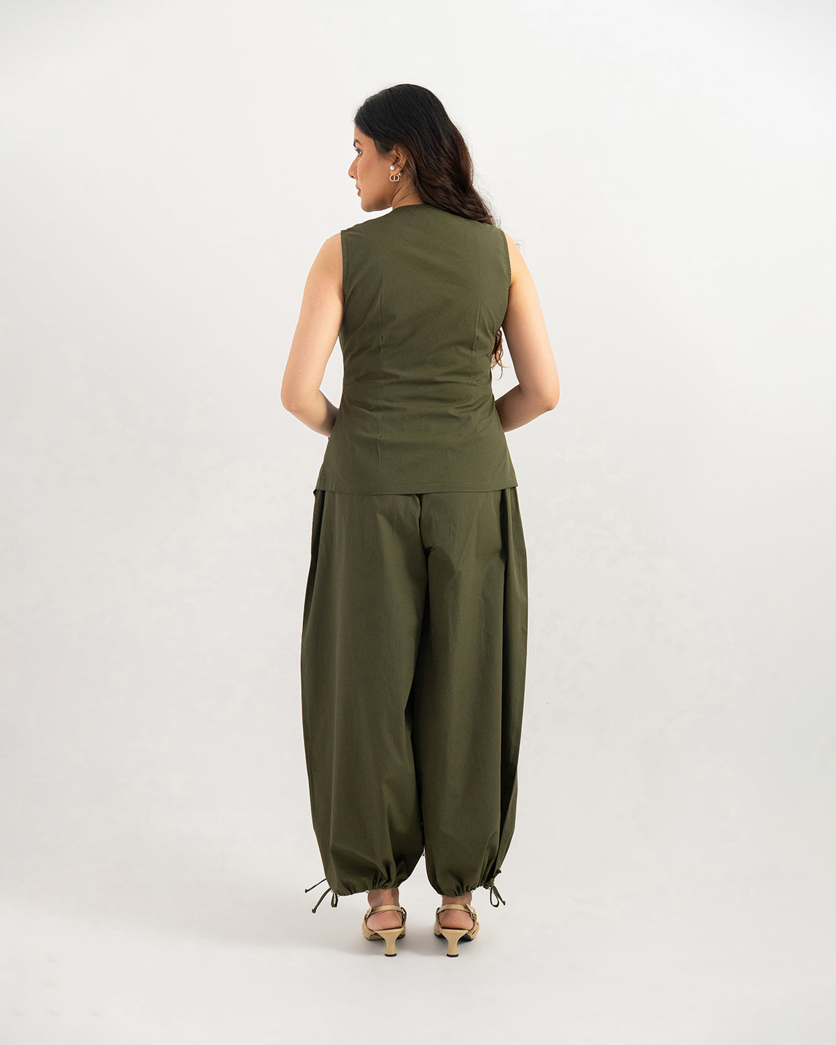 Olive Orion Wrap Co-ord Set