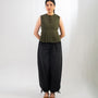 Olive & Black Buttoned Grace Co-ord Set