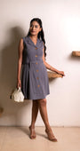 Grey Infinity Blazer Dress