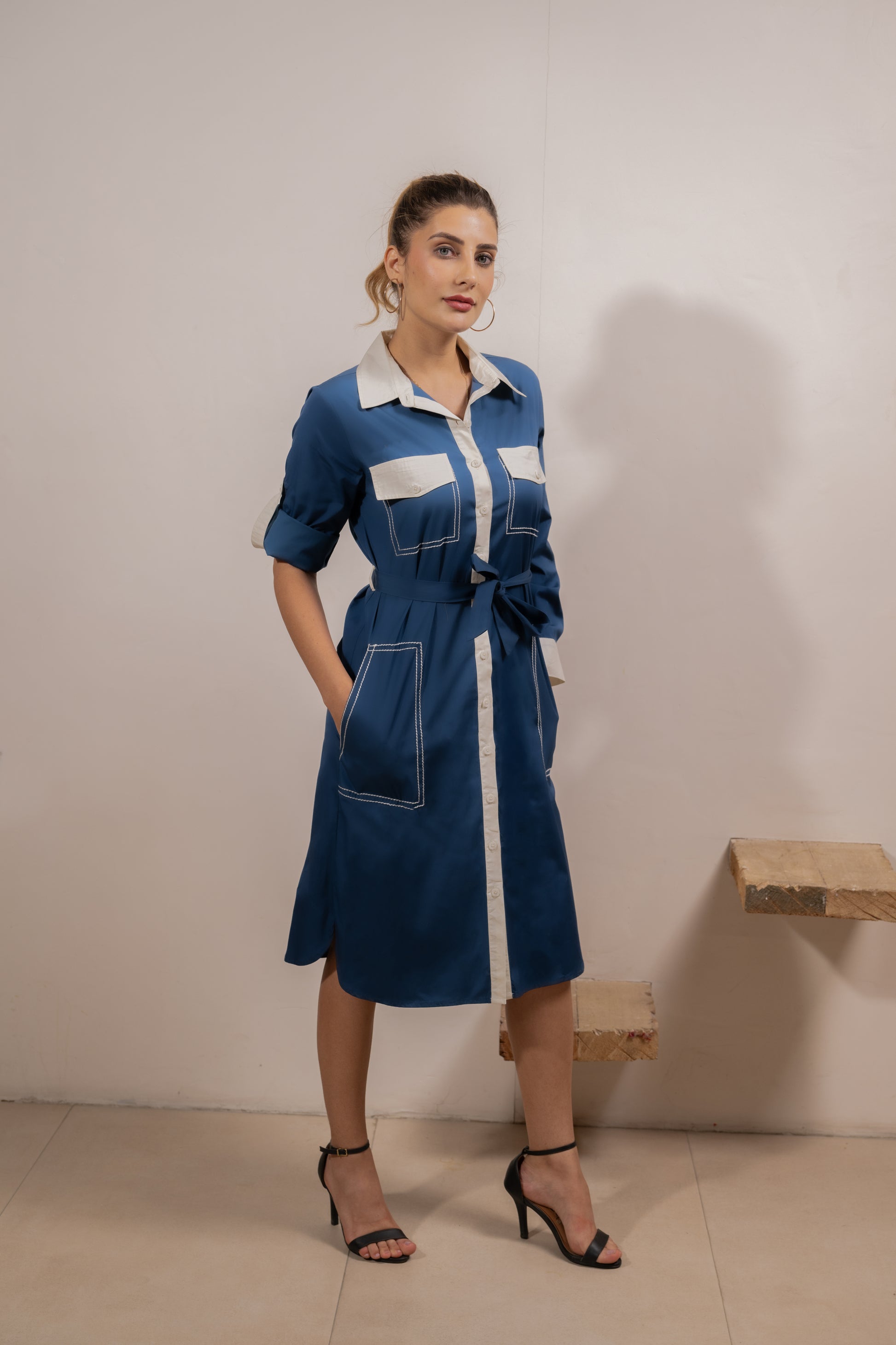 Navy Utility Classic Dress
