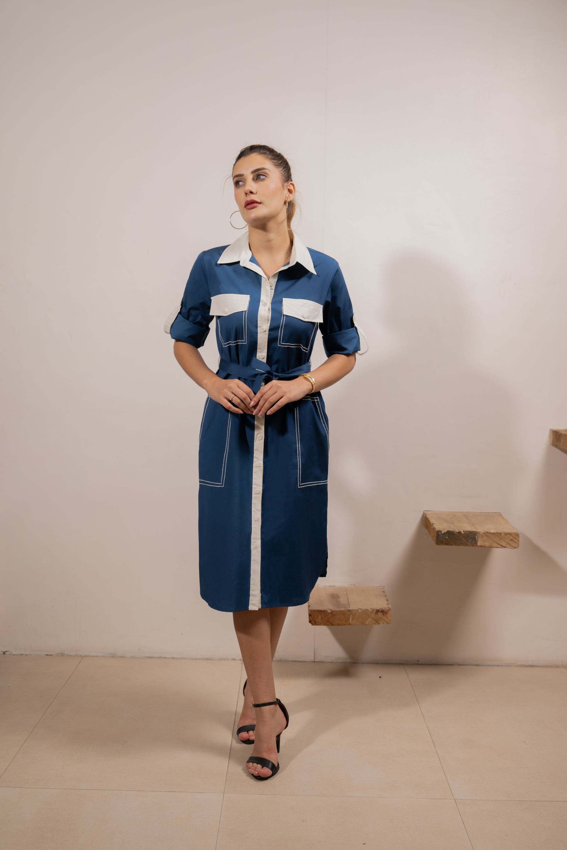 Navy Utility Classic Dress