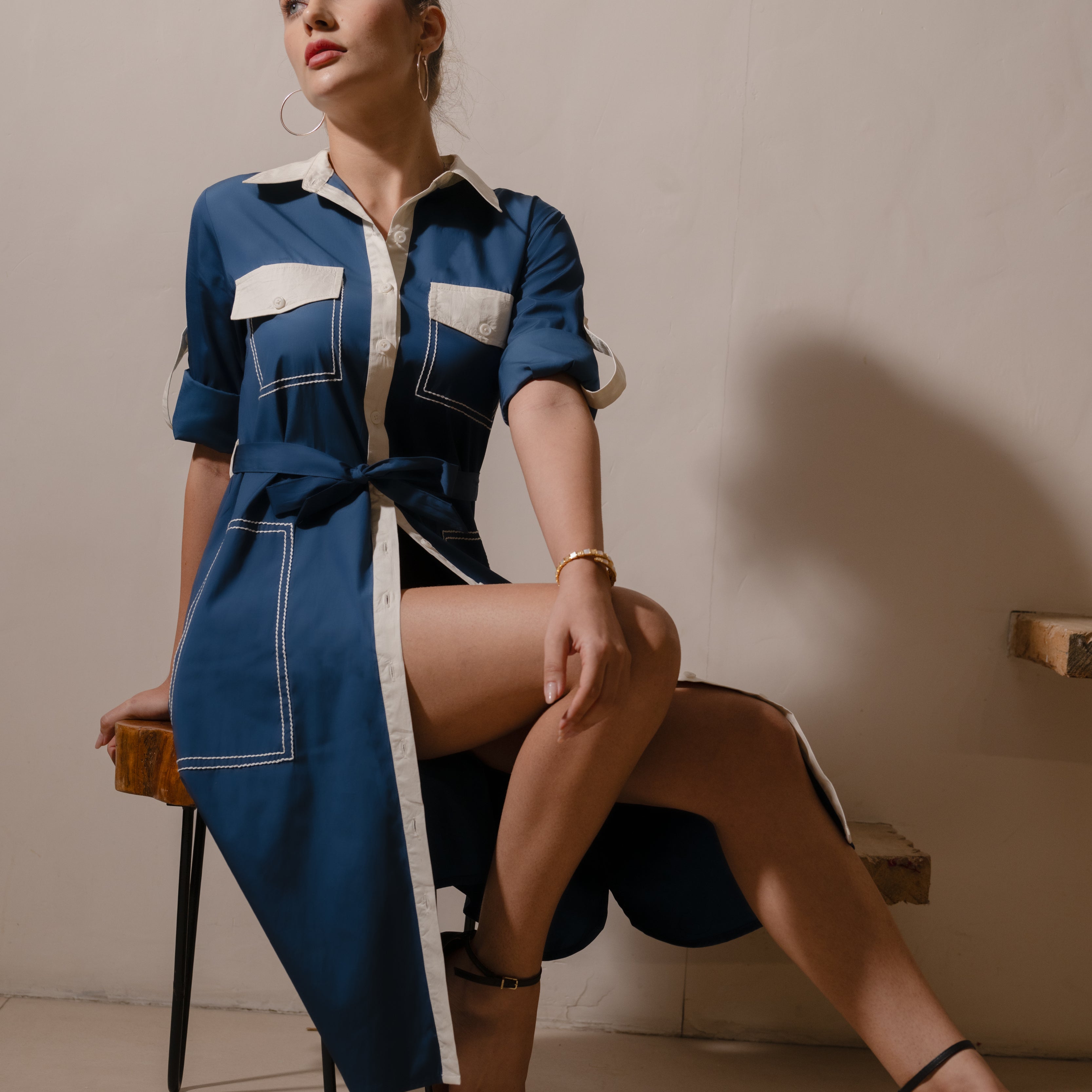 Navy Utility Classic Dress