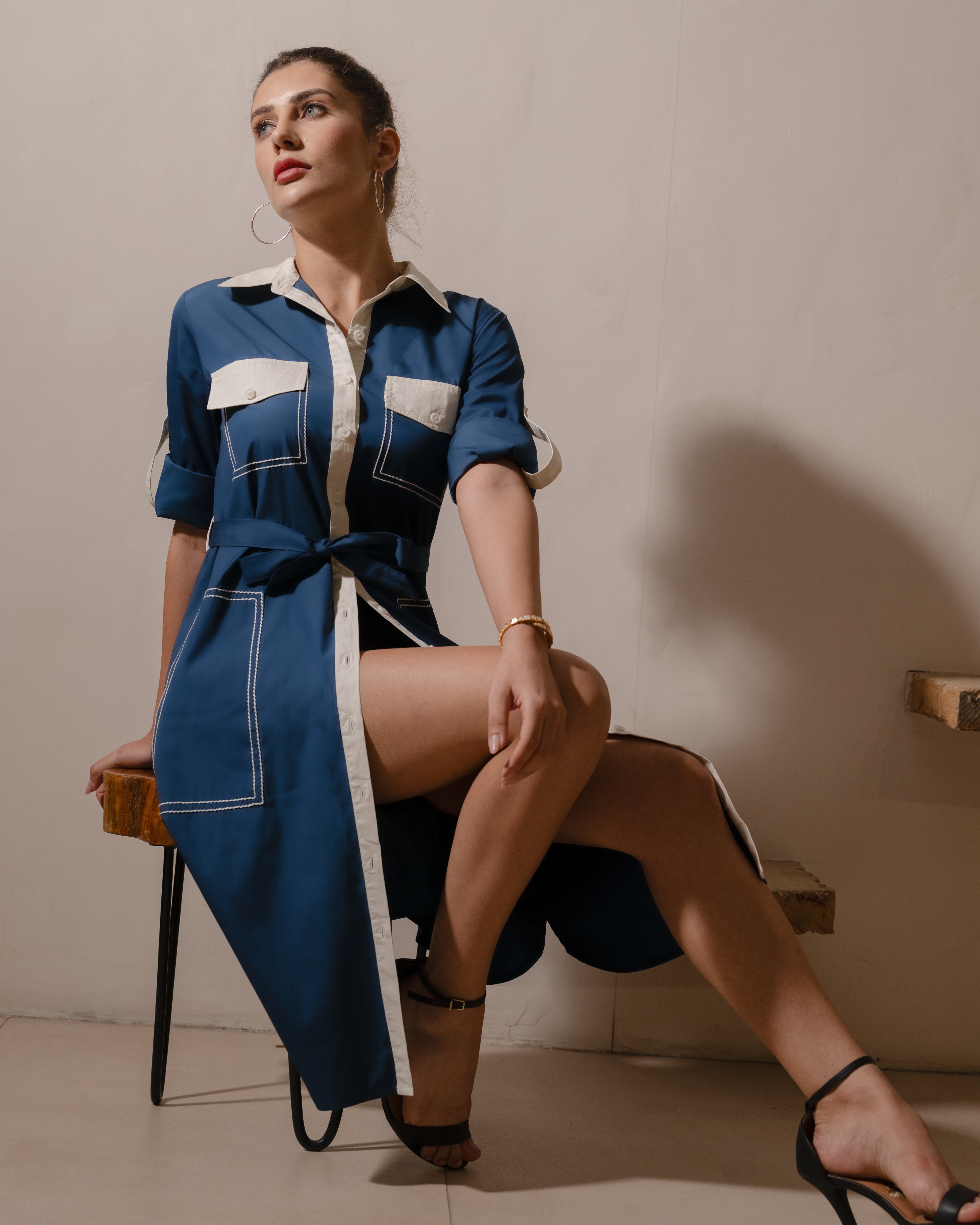 Navy Utility Classic Dress