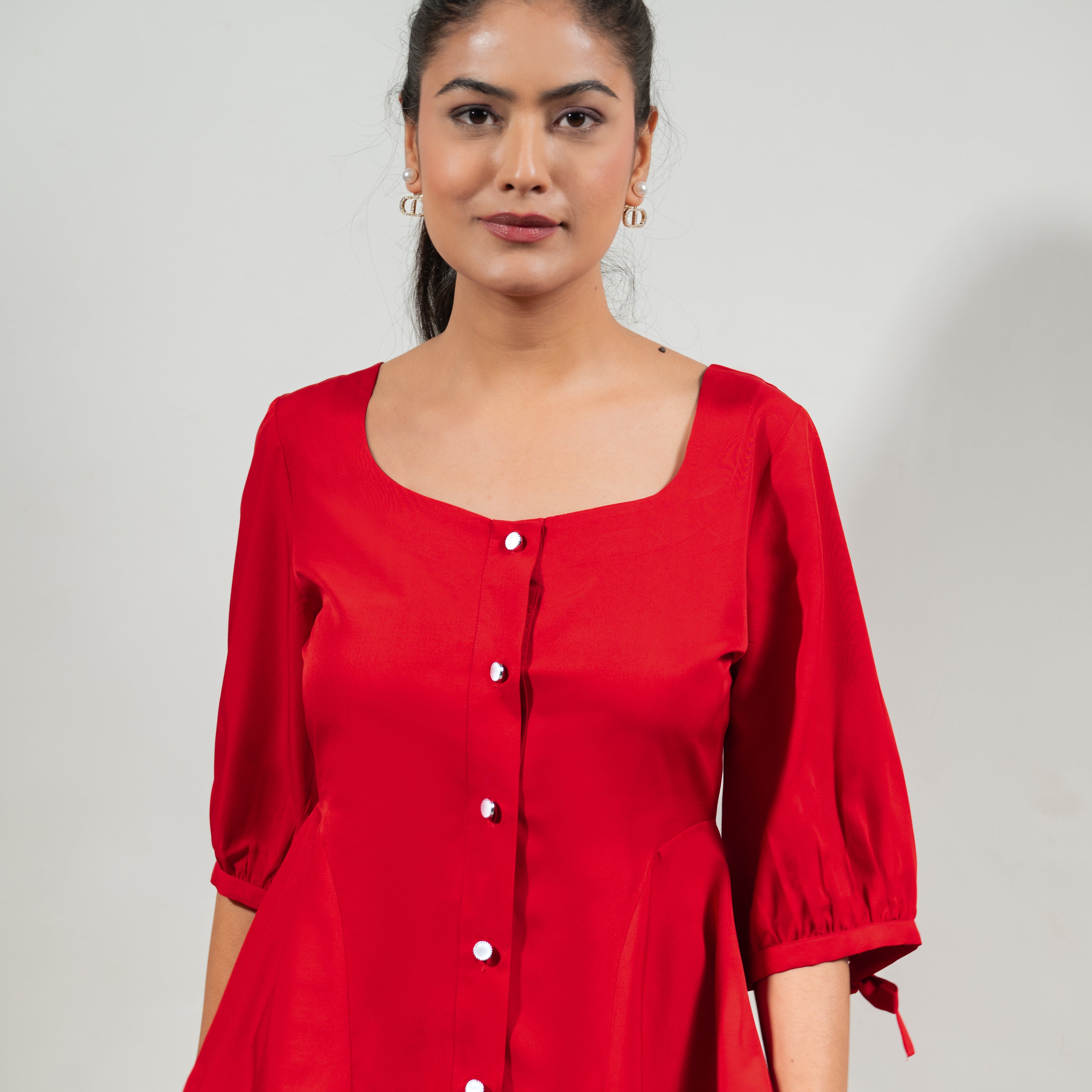 Red Sweetheart Ease Top