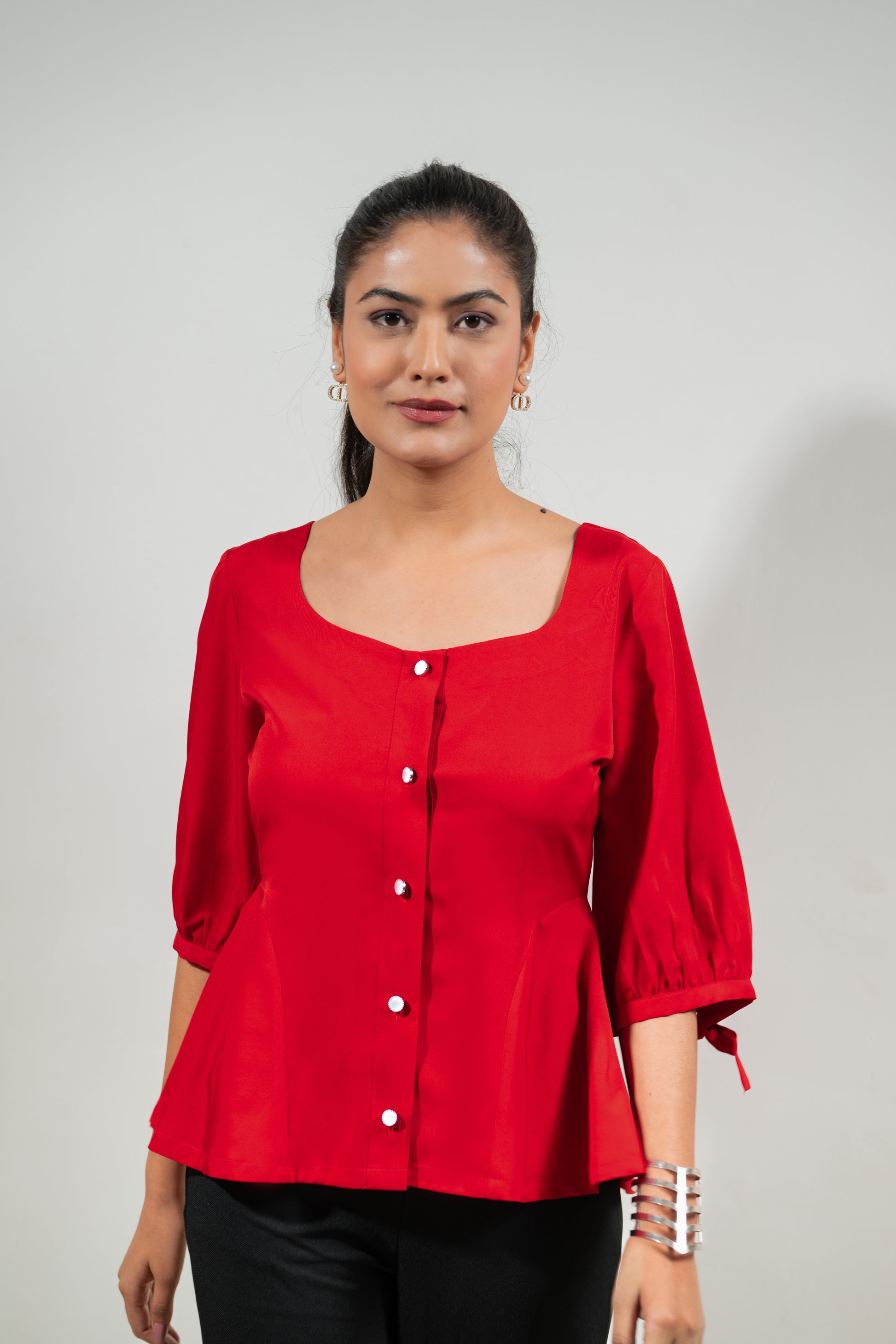 Red Sweetheart Ease Top