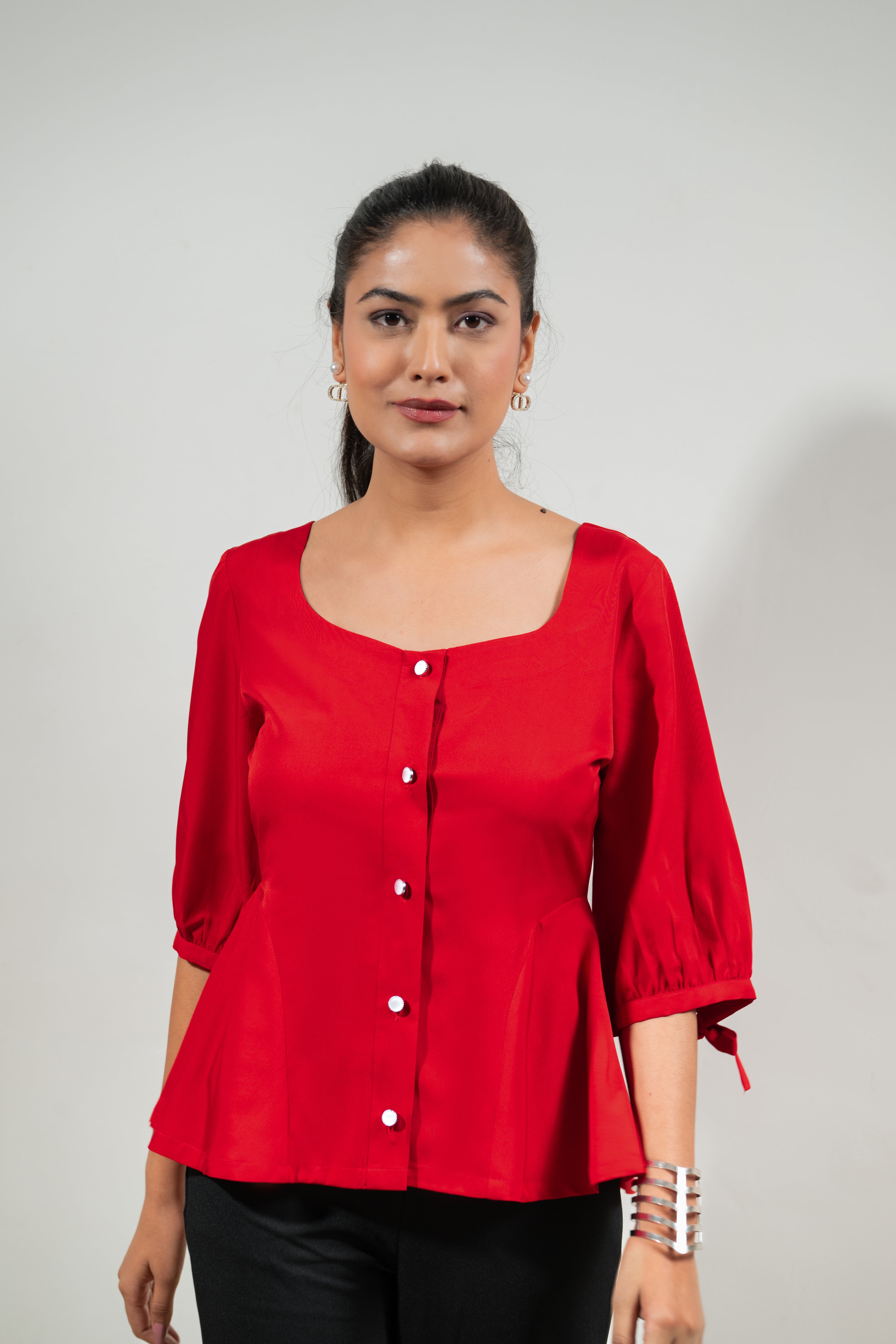 Red Sweetheart Ease Top
