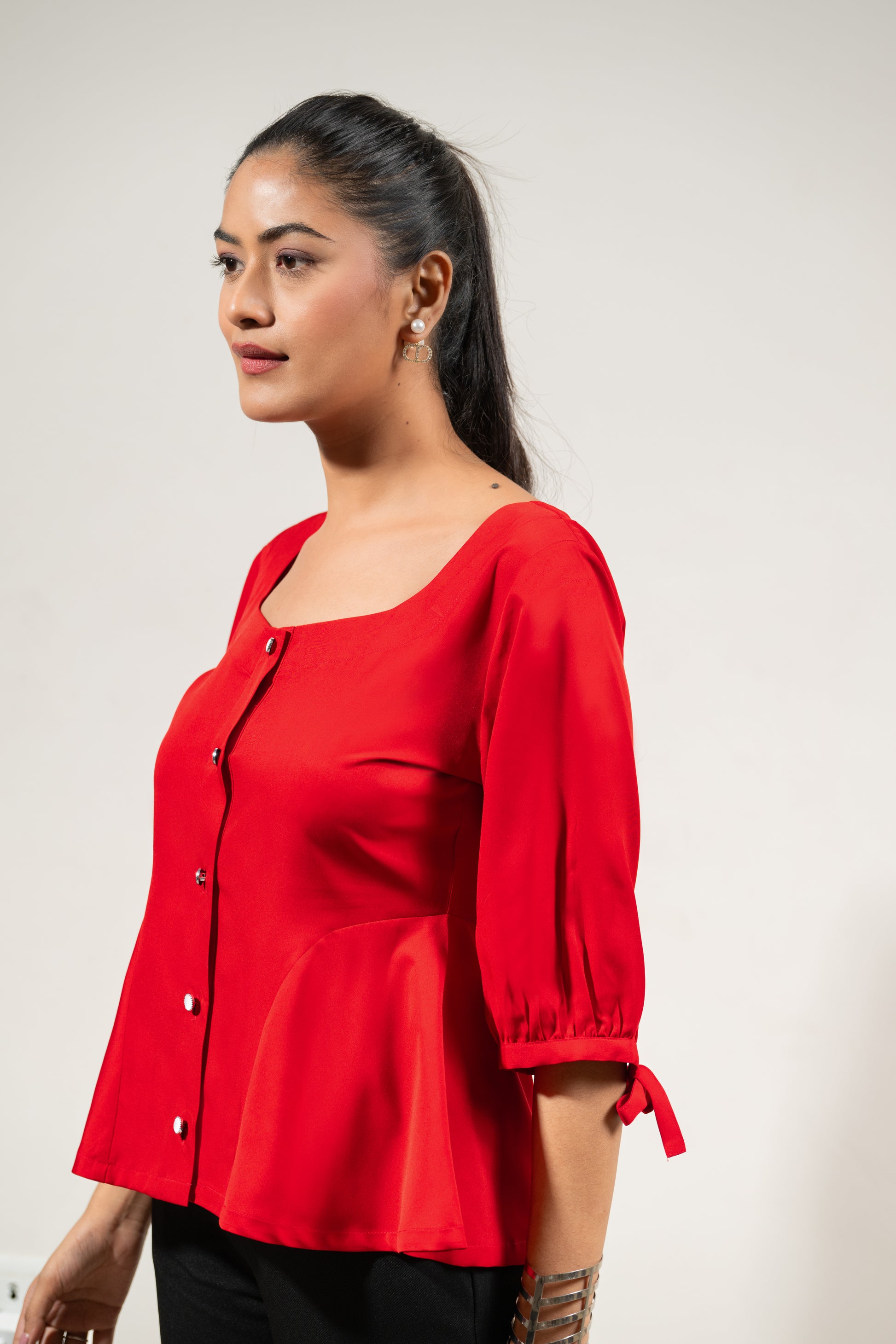 Red Sweetheart Ease Top