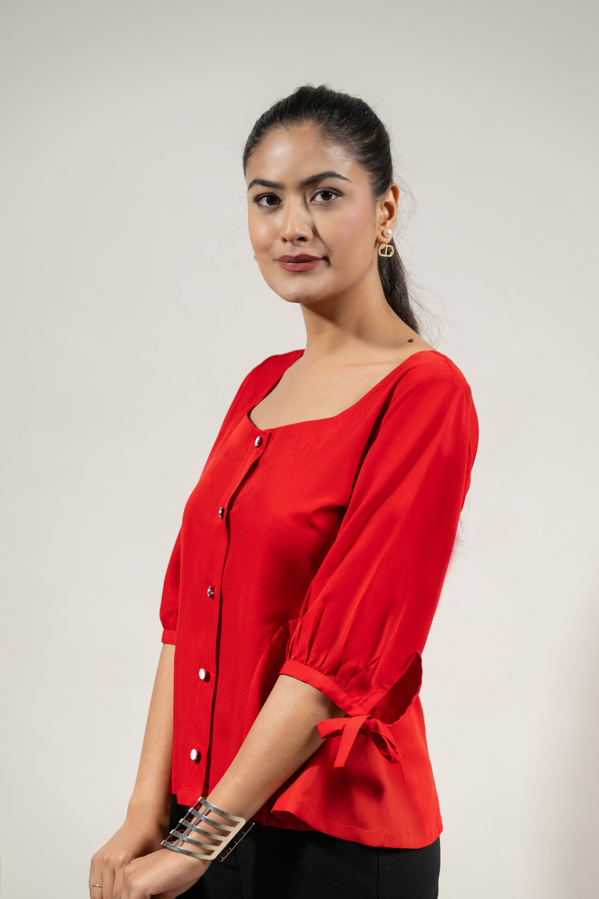 Red Sweetheart Ease Top
