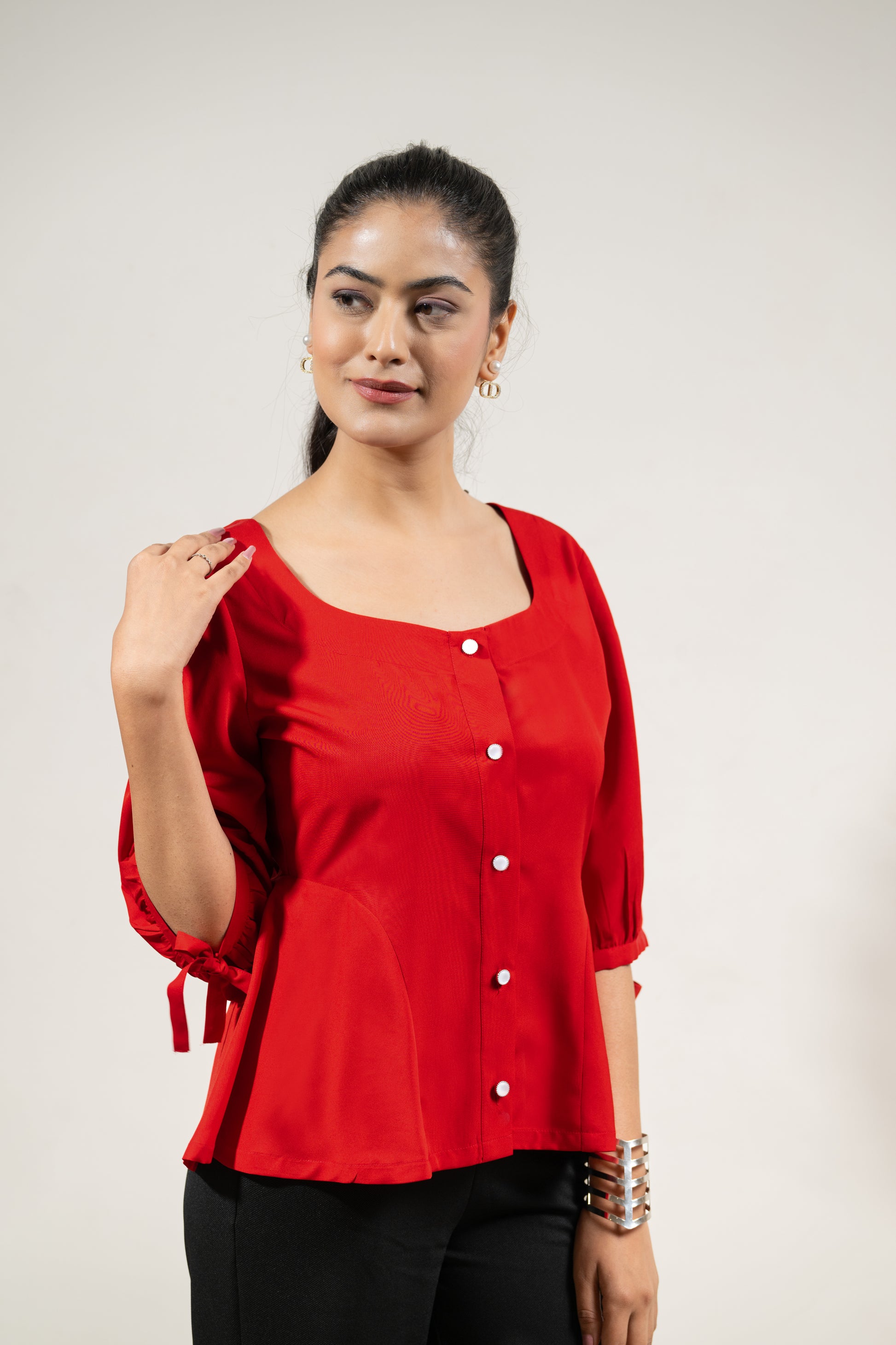 Red Sweetheart Ease Top